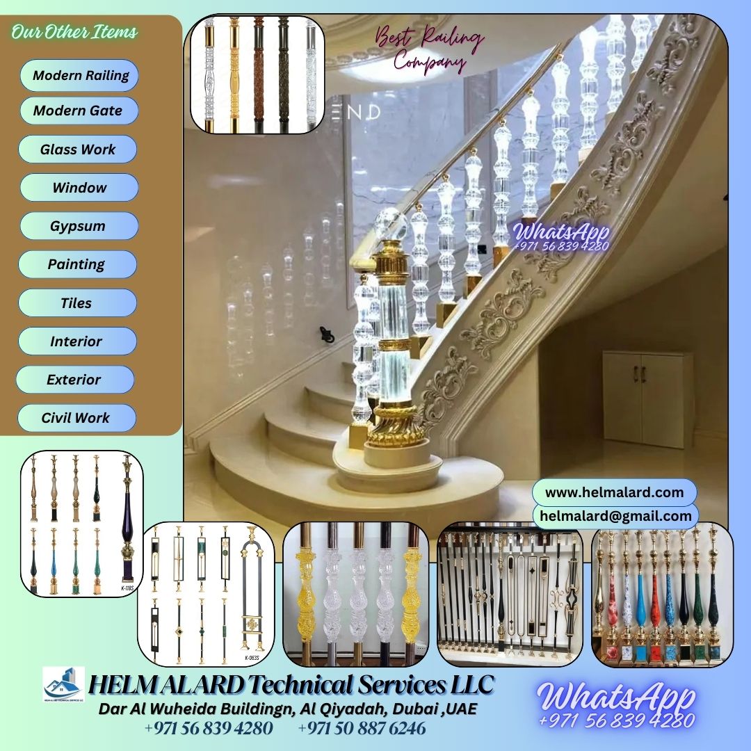 Acrylic Modern Staircase Dubai , qatar, oman,