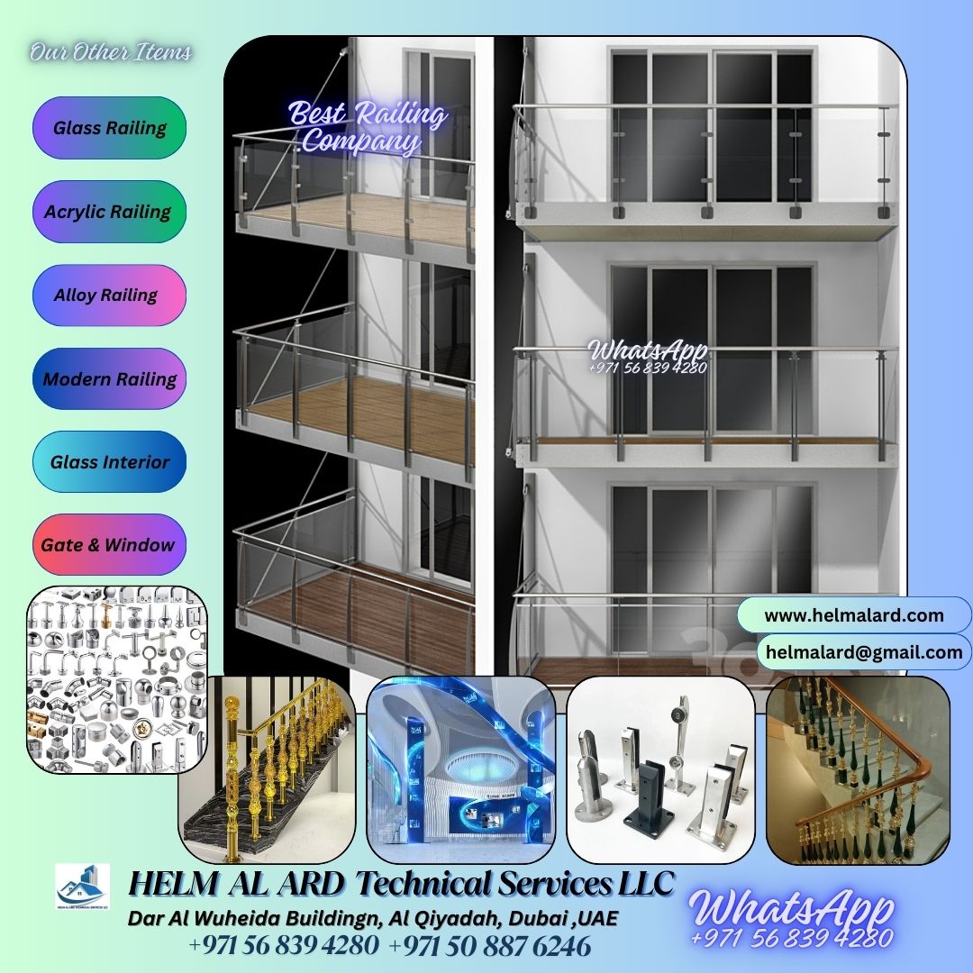 Glass Railing Dubai-Balustrade & Pool Fence dubai