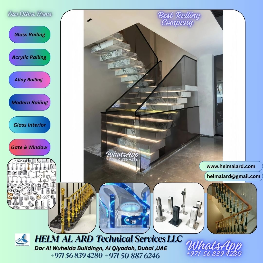 How much cost to install glass railings dubai?