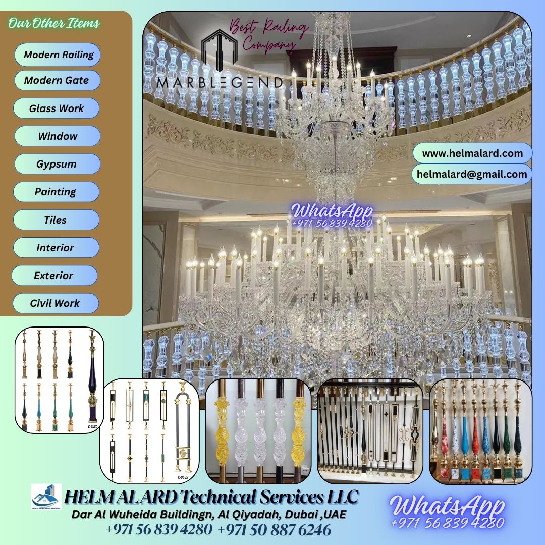 Staircase handrail importer And Fabrication Dubai,