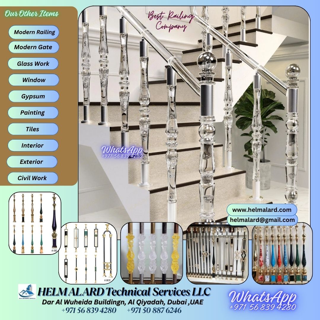 Stair Railing Dubai, Qatar, Oman,  Railing Staircase,