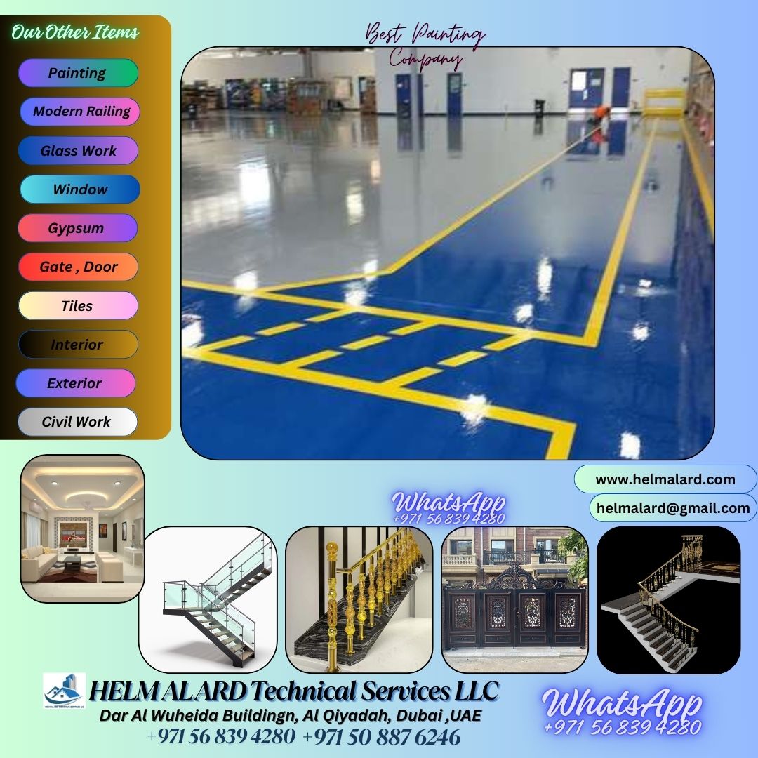 Epoxy Floor Painting work in Ajman,Sharjah,Dubai,UAE