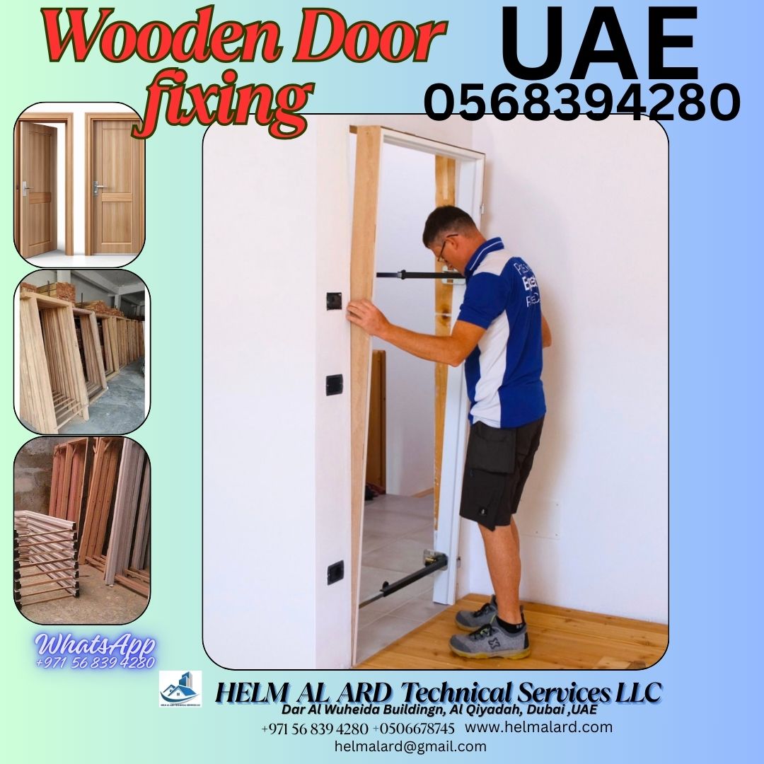 wooden door  fixing  contactor in dubai/ abu dhabi,