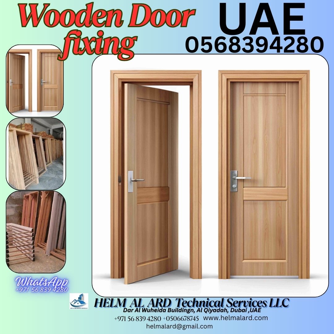 wooden door  fixing  contactor in dubai, ajman,